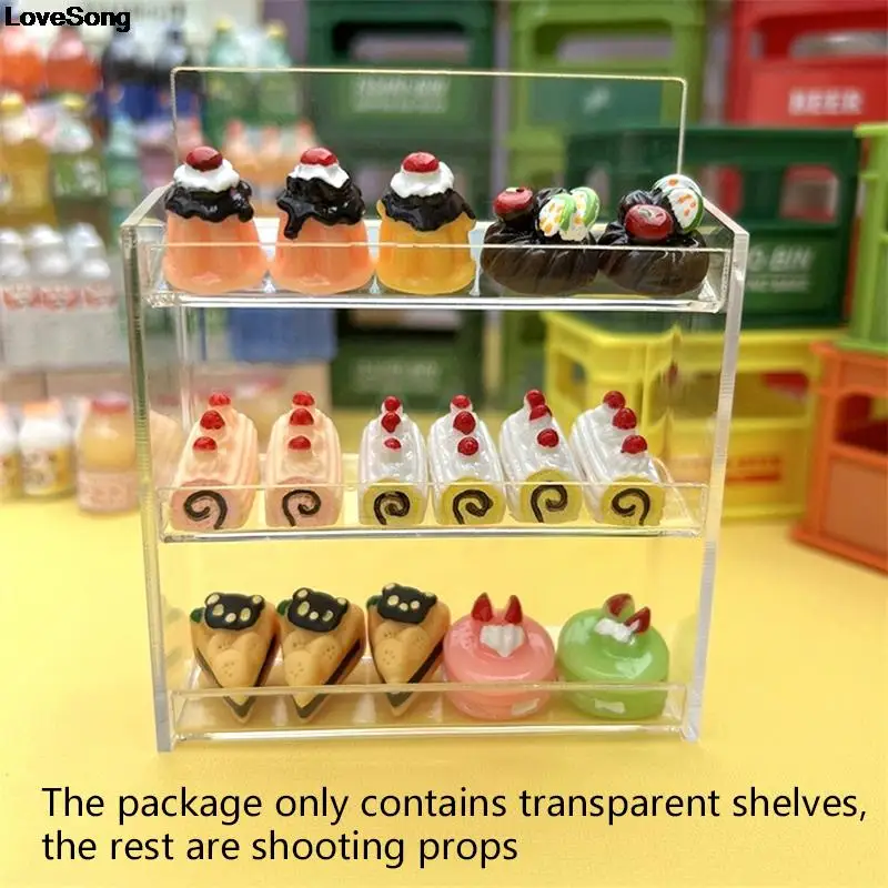 

1pc 1:12 Dollhouse Miniature Multi-layer Rack Shelves Storage Shelf Slanted Shelf Kitchen Bathroom Model Decor Toy
