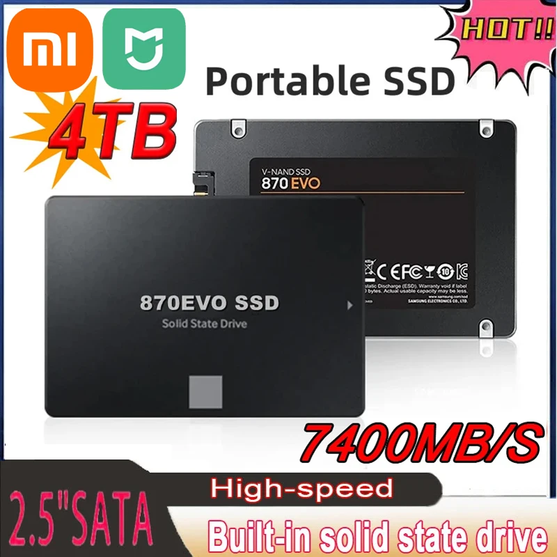 Твердотельный диск Xiaomi Mijia 4 ТБ SSD 870 EVO 1 ТБ 2 ТБ внутренний ...