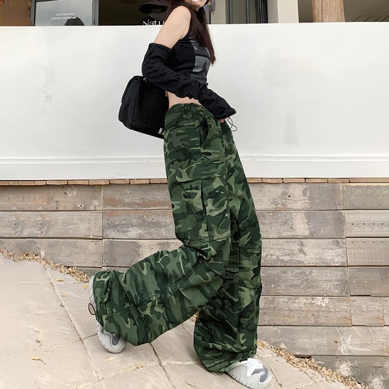 Модные повседневные джинсы с высокой талией в американском стиле для женщин