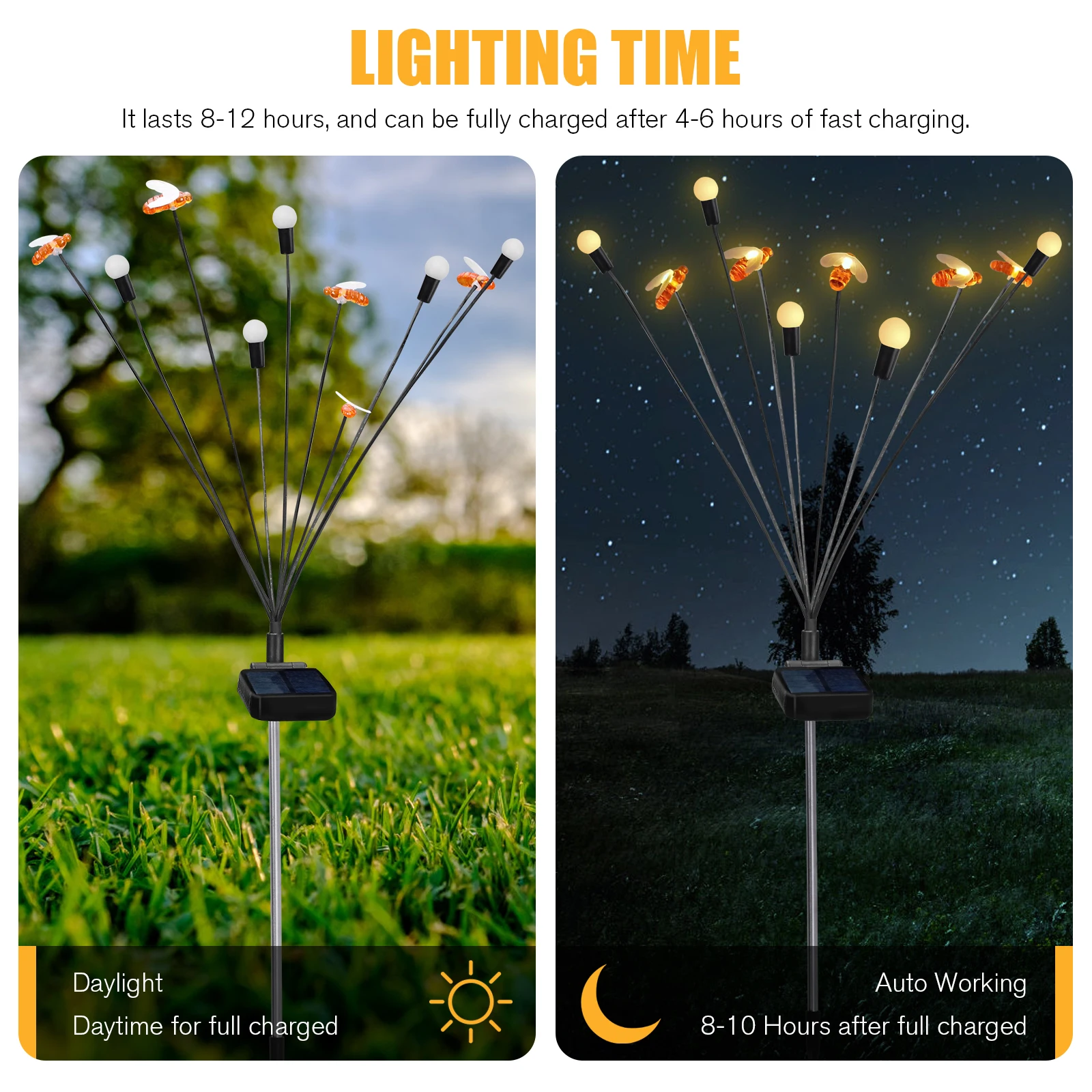 

2 шт., водонепроницаемый переключатель на солнечной батарее