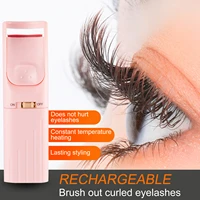 electric heated eyelash curler long lasting curl electric eye lash perm eyelashes clip eyelash curler device makeup tools