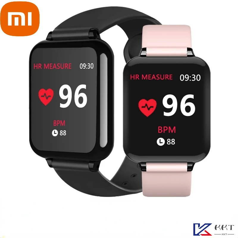 

Смарт-браслет XIAOMI B57 с цветным большим экраном, пульсометром, тонометром, оксиметром