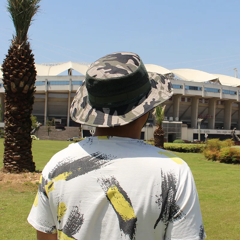 

Шляпа рыболовная камуфляжная для мужчин и женщин, дышащая шапка для активного отдыха, рыбалки, путешествий, оборудование для кемпинга, подарок, весна-лето