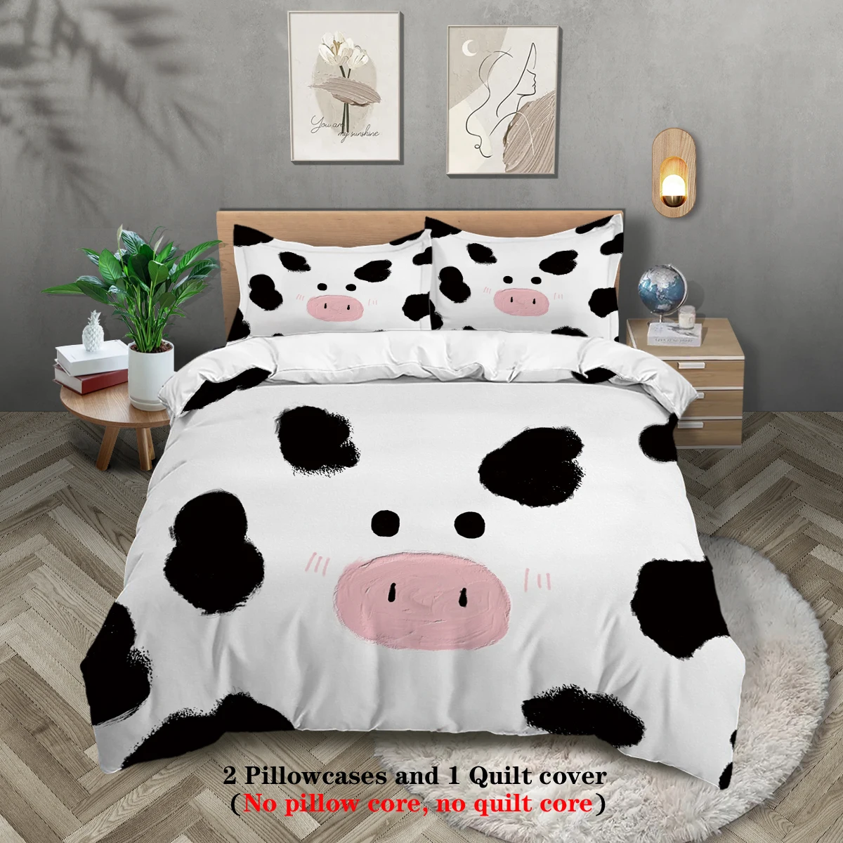 Комплект Постельного Белья Из 3 Предметов — 1 Пододеяльник + 2 Наволочки Мягкое