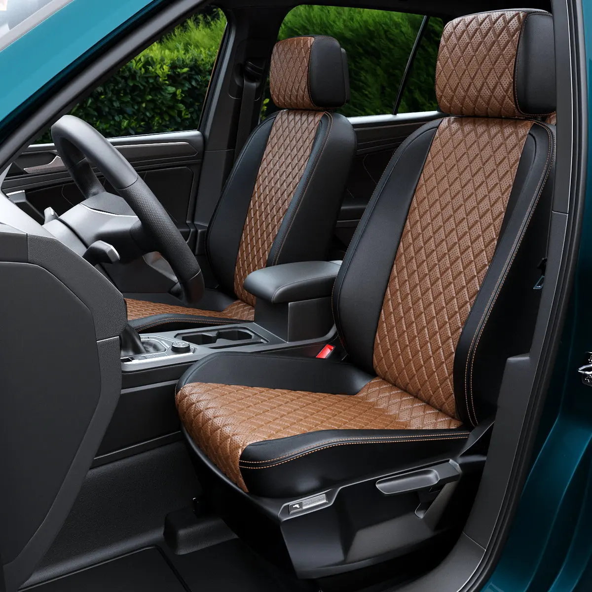 Чехлы на БМВ 1 E87 2004-2011 Экокожа с ромбом