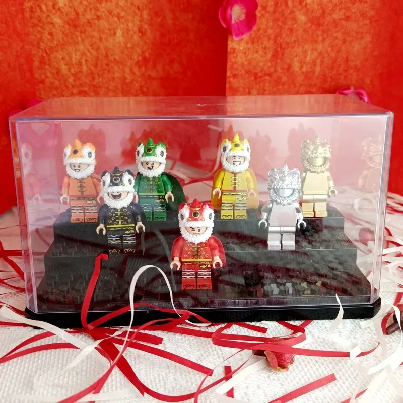 Танцевальный дракон в виде льва Этническая мода китайский новый год маленький