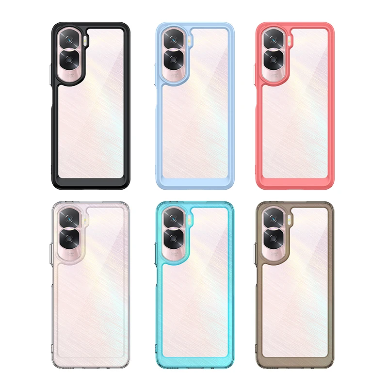 Clear Case For Honor 90 Lite Cover Honor 90 Lite Cover Coque Fundas Hard Translucent Shockproof Phone Bumper Honor 90 Lite