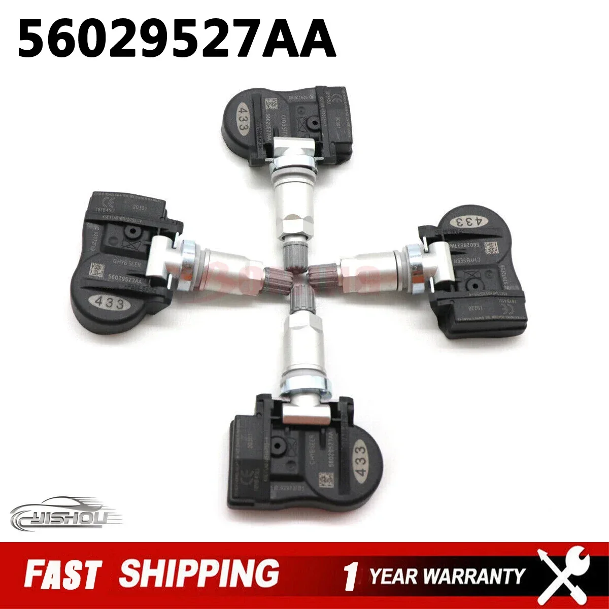 Система контроля давления в шинах для Chrysler 200 Sebring Dodge Journey Grand Avenger 433 МГц 56029527AA