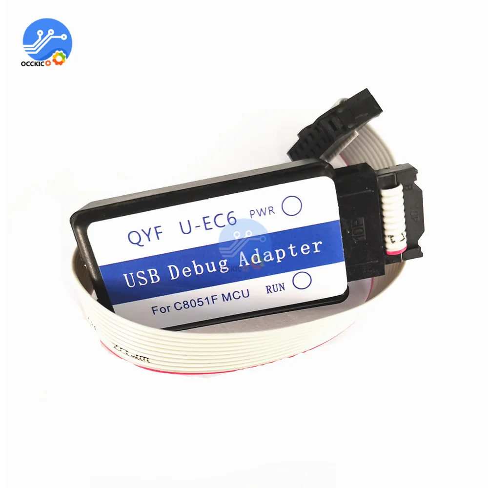 C8051F Эмулятор загрузчика программатор JTAG/C2 U-EC6/EC3 USB отладочный адаптер 3 V-5V C8051F00