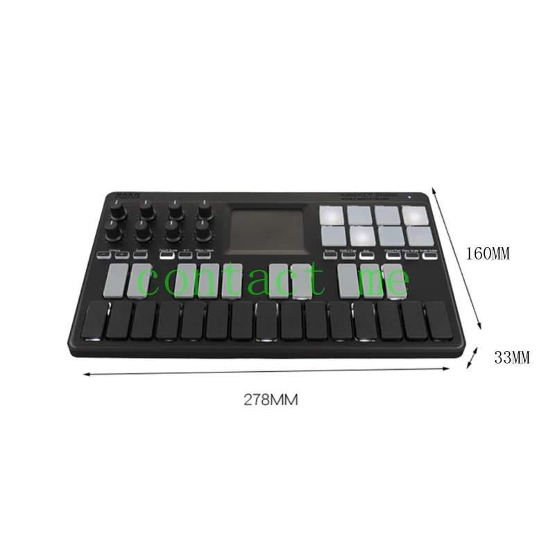 

Оригинальный портативный MIDI-контроллер KORG NanoKEY Studio, клавиатура, электрическая перкуссионная панель, 25-клавишная клавиатура с подсветкой