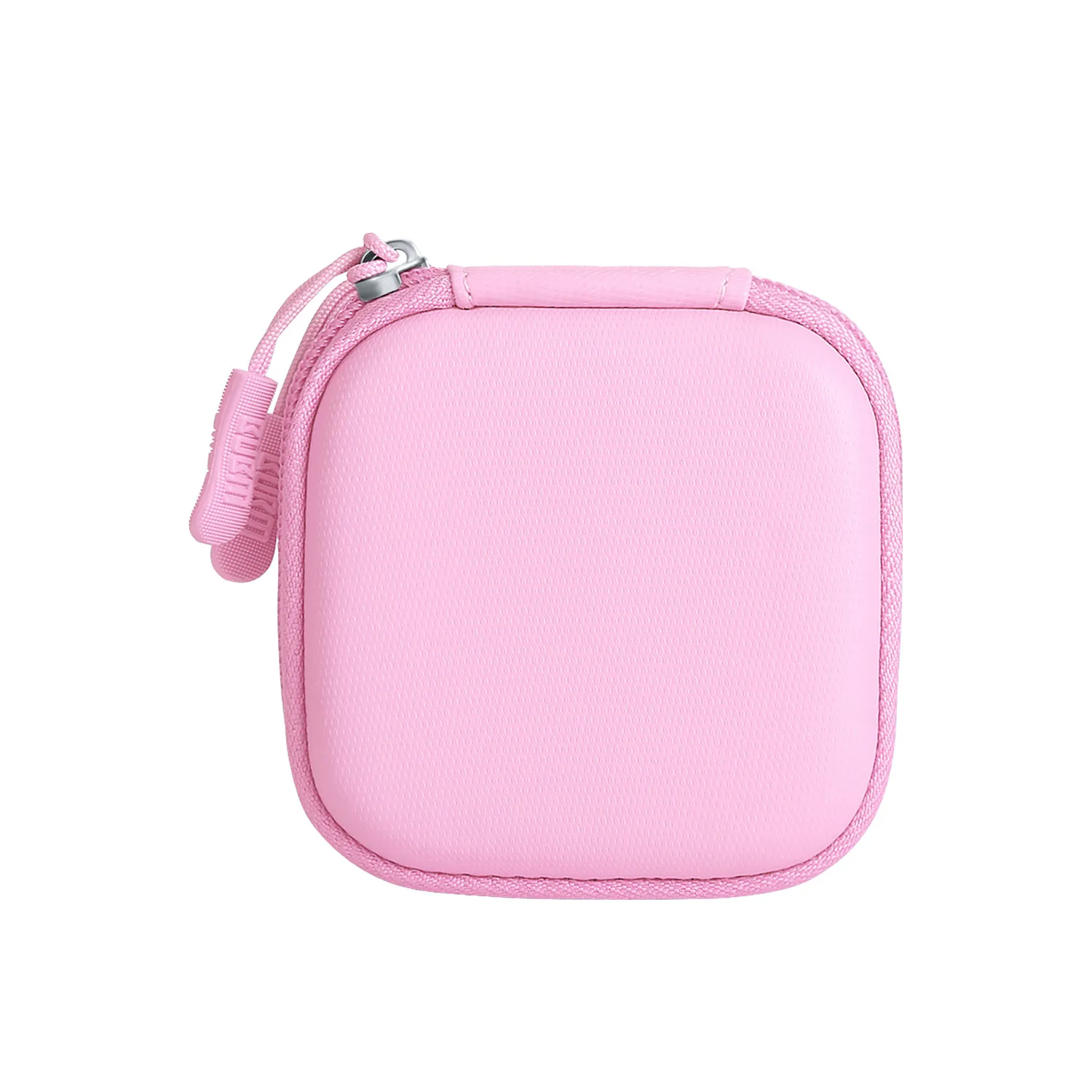 

Мини чехол из ЭВА с двойной молнией, сумка для хранения наушников, розовая водонепроницаемая, гораздо больше защиты