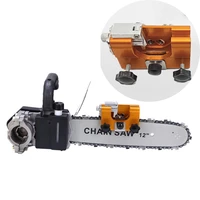 portable woodworking gig chainsaw sharpener aluminium saw chain sharpening tool with 6pcs grinder stones drill sharpen machine