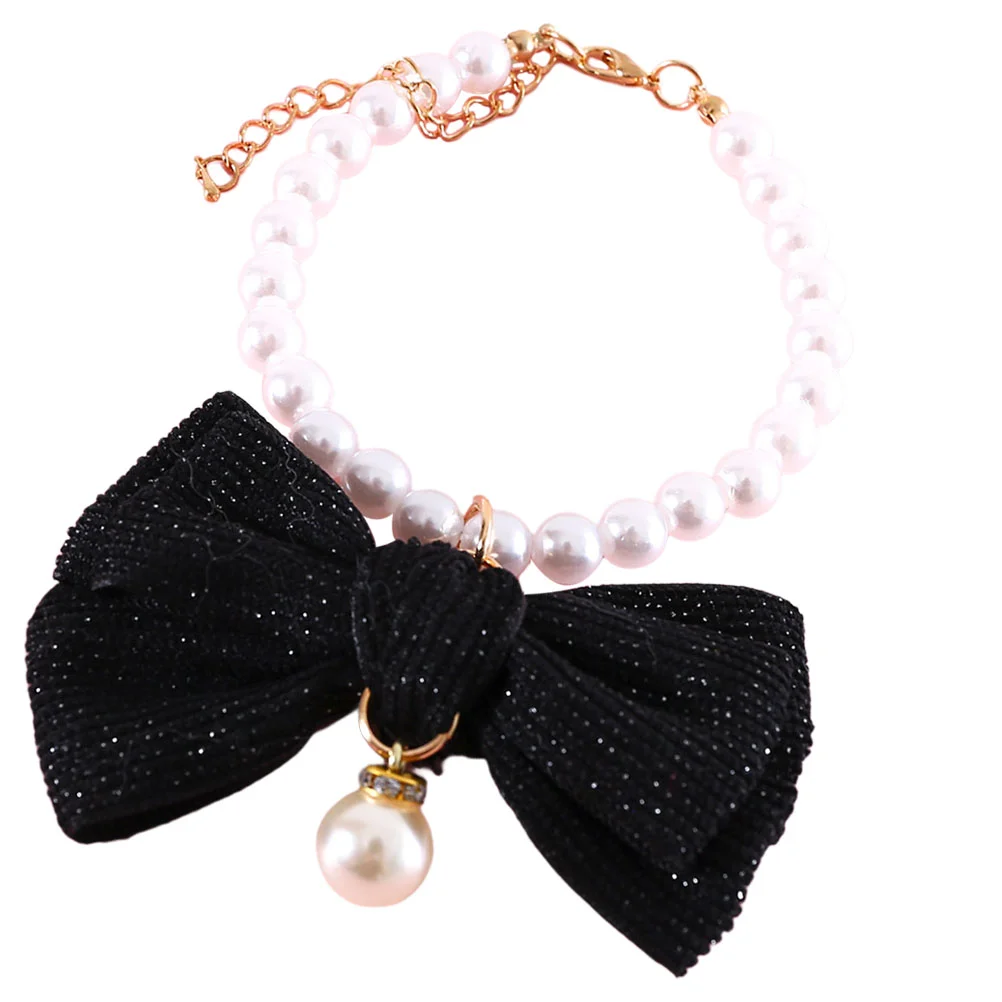 

Pet Collar Lovely Kitten Exquisite Puppy Portable Decor Diamond Dog Accessories Polyester Decorative