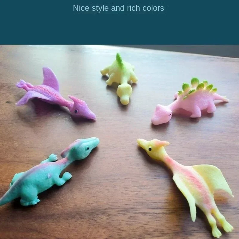 Рогатка с динозавром новый стиль декомпрессия пальцев забавная стена Lippy