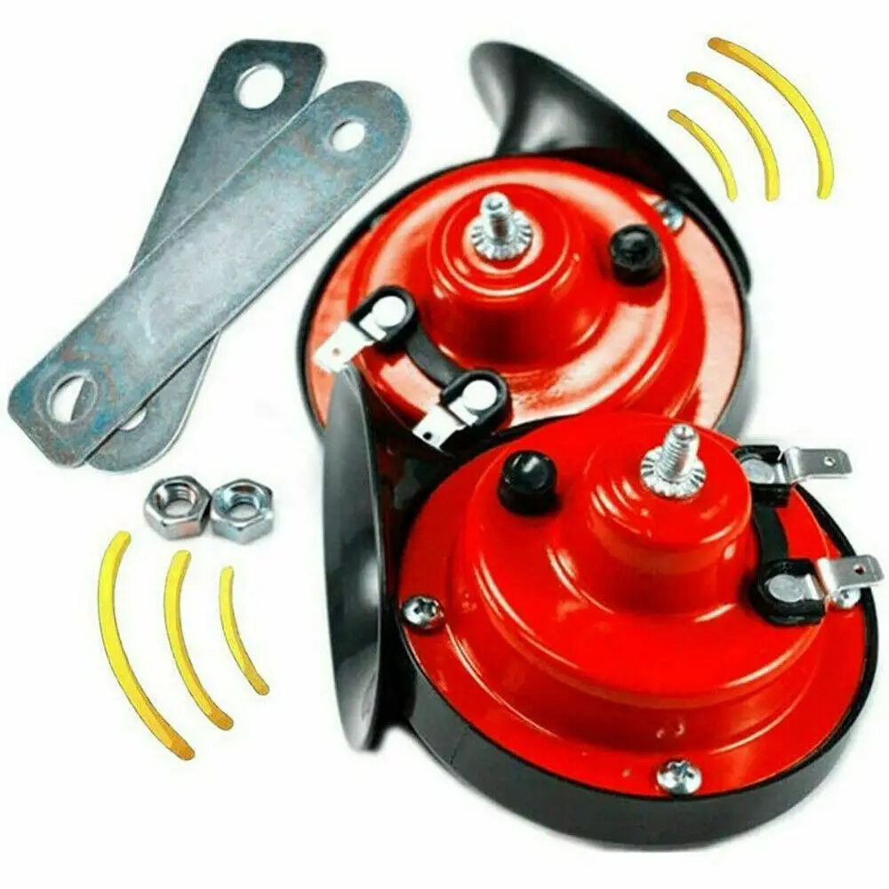 

2X300 дБ автомобильный клаксон с улиткой, 12 В, для грузовиков, внедорожников, домов на колесах, поездов, грузовиков, лодок, громкий, универсальный