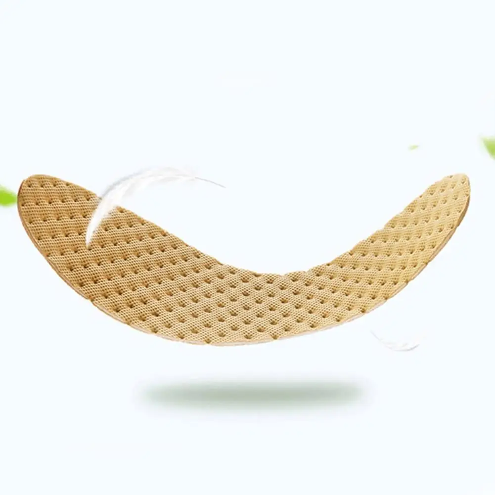 1 Pair Disposable Insoles Nature Wood Pulp Insoles Men And Women Thin Breathable Sweat Soft Comfortable Shoe Pad