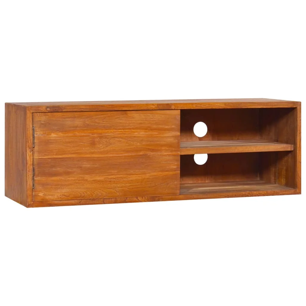 

Wall-mounted TV Cabinet, TV Stands, 90x30x30 cm Solid Teak Wood