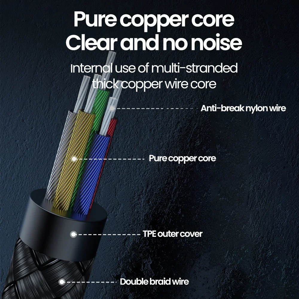 Аудиокабель Type-C 3 5 Jack USB C к мм Разъем Aux Адаптер для телефонов Аксессуары Tipo