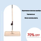 Швабра для пола Чистка с вращением на 360 плоские швабры с отжимом для ручной стирки Швабра для мытья полов влажной или сухой уборки с подушечками из микрофибры Средство уборка дома