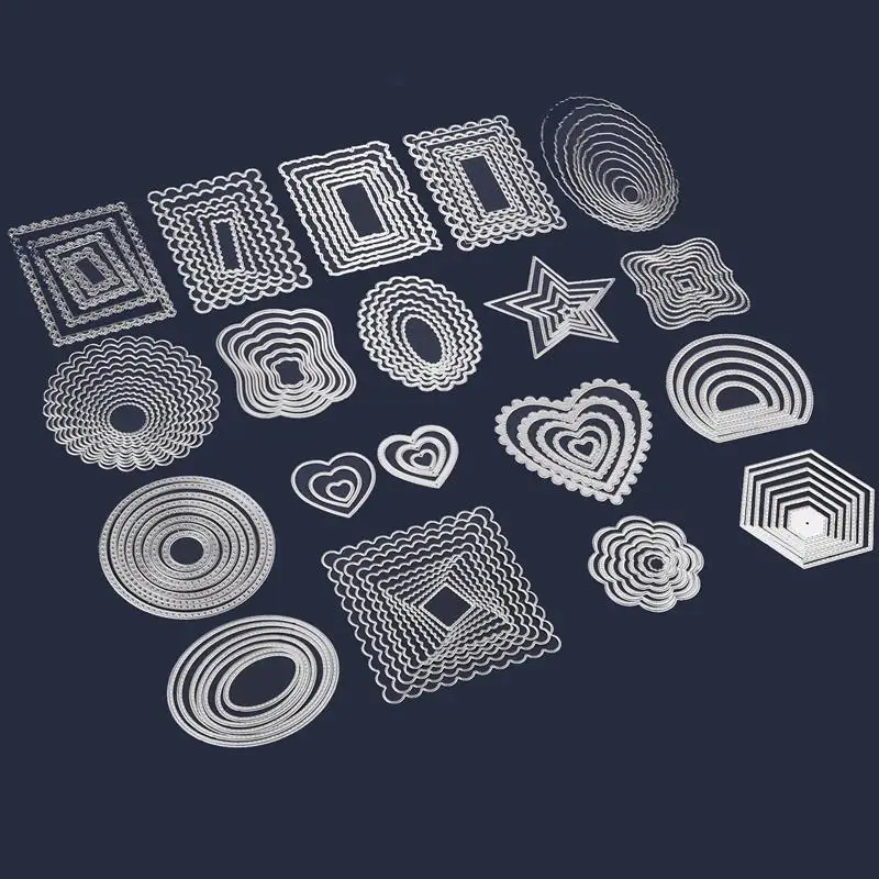 Квадратная Звезда Сердце Прямоугольник круг Сделай Сам ремесло металлическая