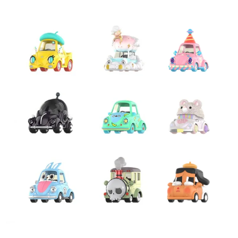POPMART POPCAR счастливые выходные серии глухая коробка Угадай сумку загадочная коробка игрушки куклы аниме фигурки настольные украшения Подарочная коллекция (art.: 3920c156ce64c) - 3920c156ce64c