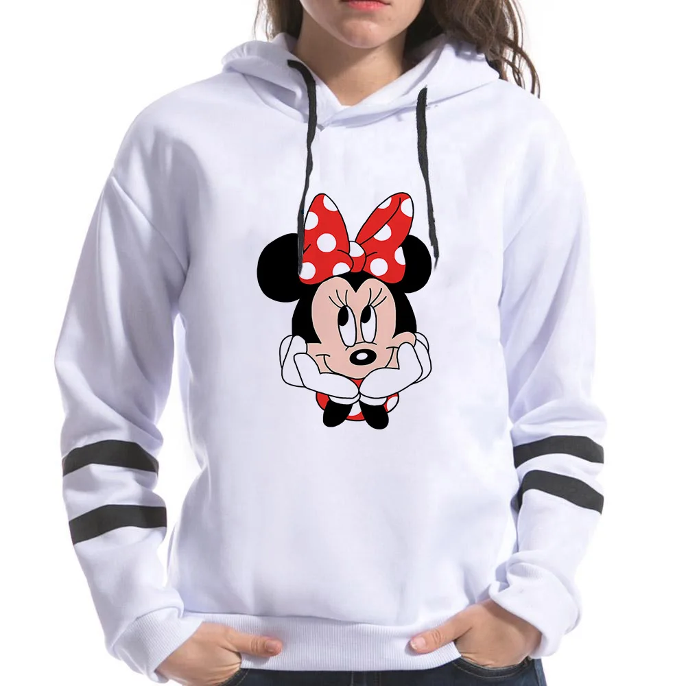 

Women Hoodies Minnie Mickey Mouse Hoodie Cartoon Tops Long Sleeve Sweatshirts Fashion Hooded Women Clothes for Teens Aesthetic