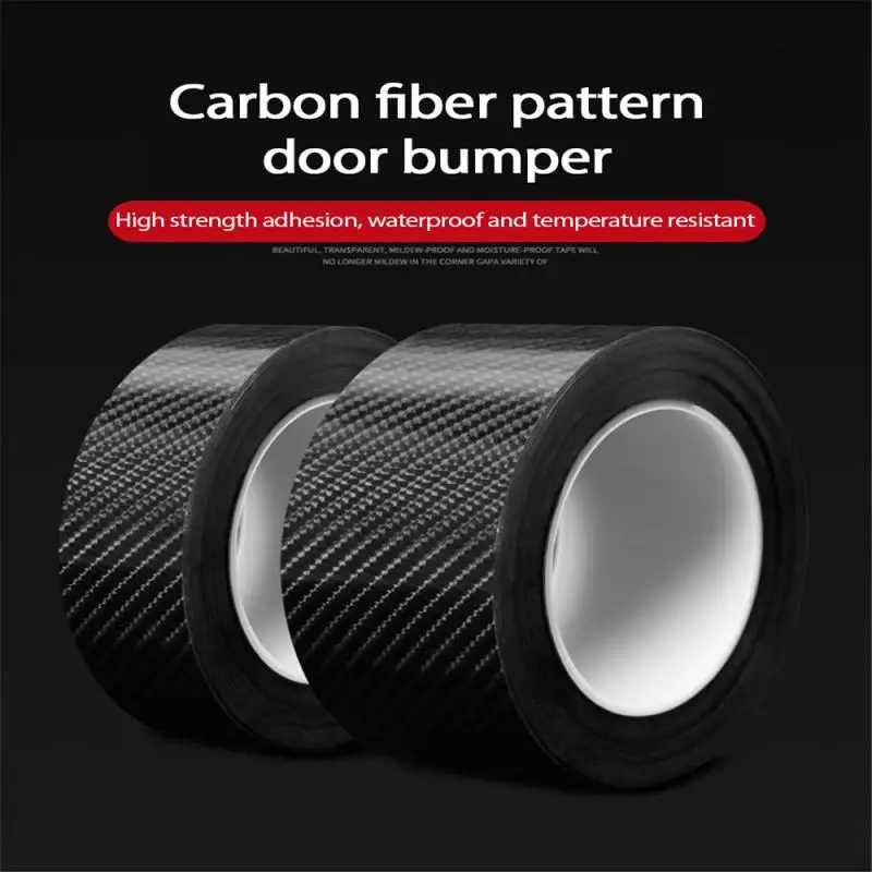 

3D Автомобильная наклейка из наноуглеродного волокна, защитная полоса «сделай сам», полоска для бокового зеркала порога автомобиля, лента п...