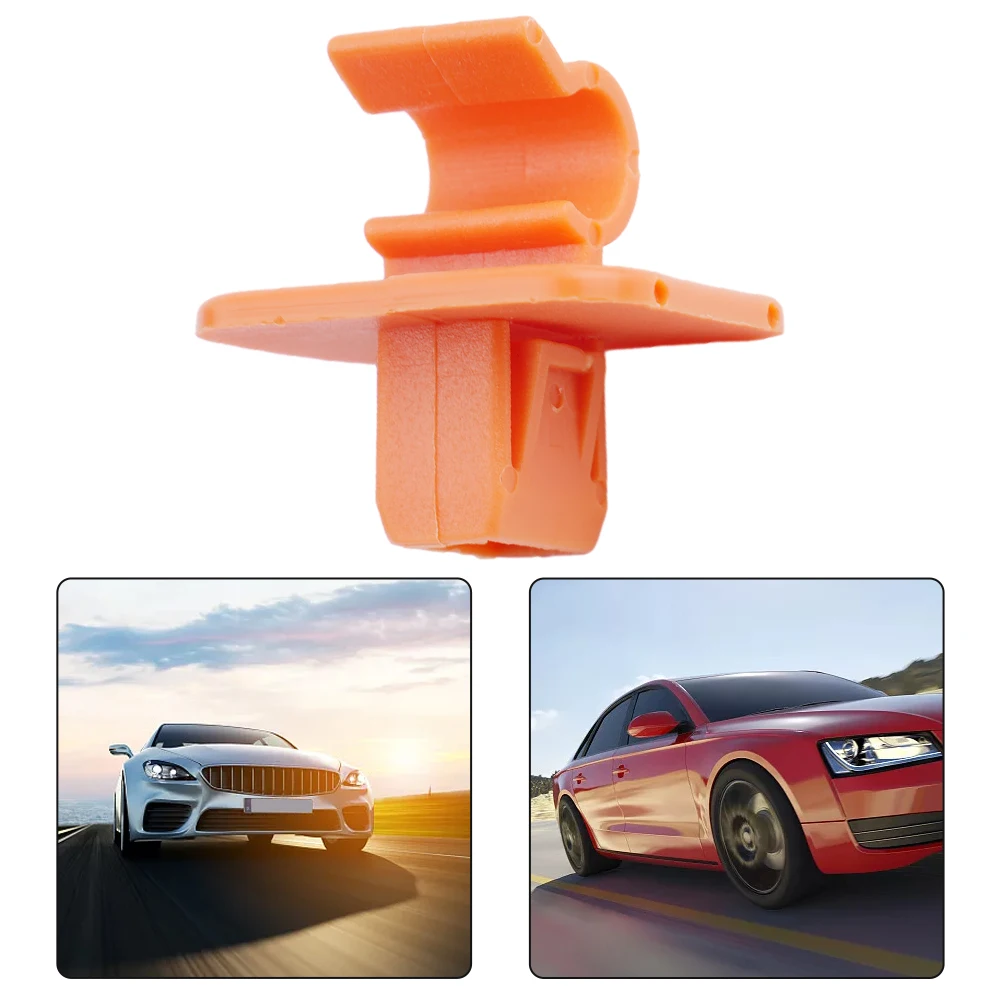 

Replacement Part 1Pcs Car Clip Accessories Bonnet Rod Stay Clip High Quality Orange Plastic Stay Clip Hood Bonnet Rod