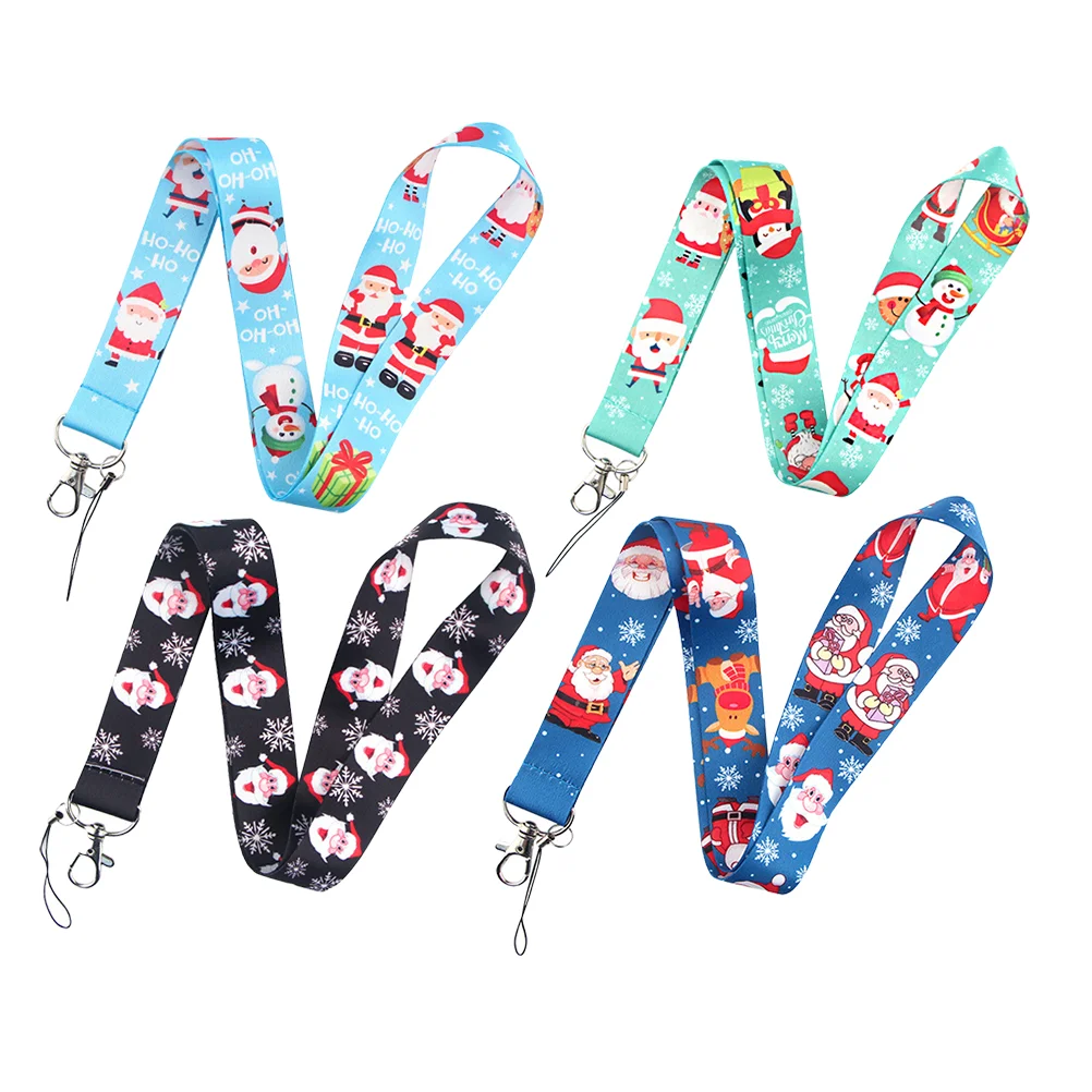 

4pcs Multi-use Neck Lanyards Christmas Hanging Rope Phone Camera Neck Ropes