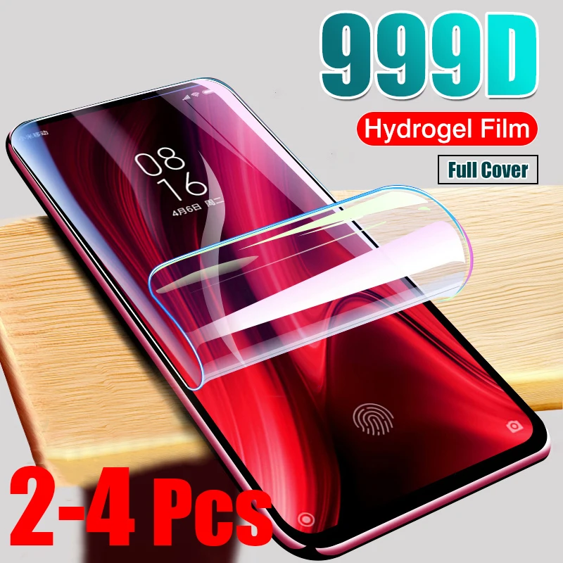 

2-4Pcs Screen Protector Hydrogel Film for Redmi Note 11 10 9 8 7 Pro 8T for Xiaomi Mi 12 11 Mi 10 9 Mi 9T Pro POCO X3 Pro F3 M3