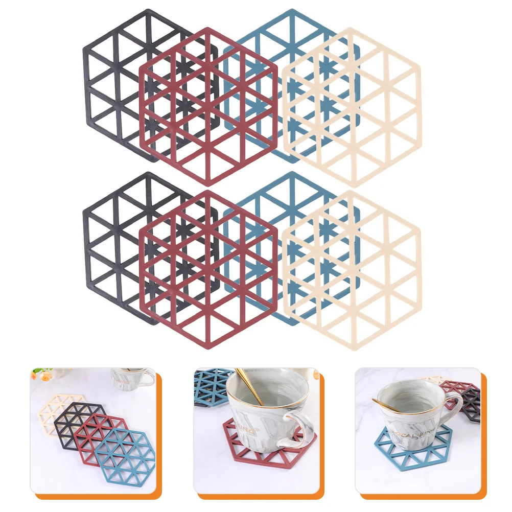 

8pcs Insulation Reusable Ornament for Home Housewarming Gift insulation coaster Reusable Coffee Coaster