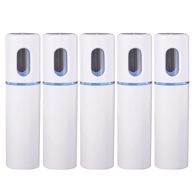 

5X Facial Steamer Nano Steamer Handy Mister Facial Mist Spray Moisture Face Sprayer Rechargeable(White)