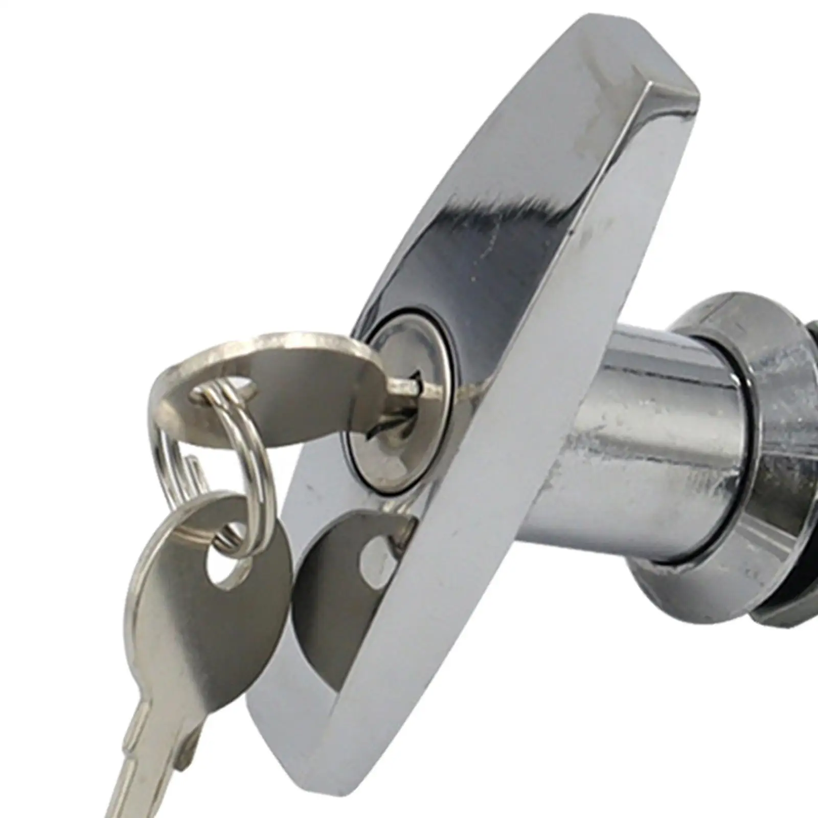 

T-Shape Handle Lock with Keys Zinc Alloy Caravan Canopy Locks 2Pcs Silver