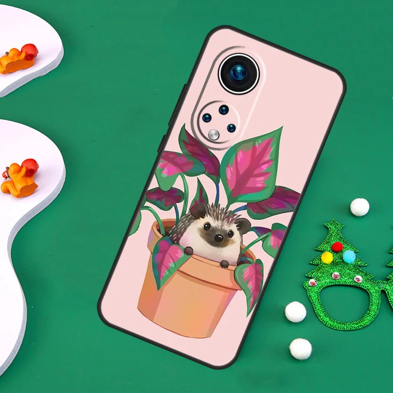 Kawaii маленький ежик цветной чехол для Huawei Honor Magic 5 Lite X7 X8 X9a 50 70 P20 P40 P30 Pro P Smart Nova 9 5T