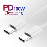 100w usb c to usb c pd cable qc4 0 5a type c to type c cable for samsung xiaomi macbook huawei smartphone line data sync cable