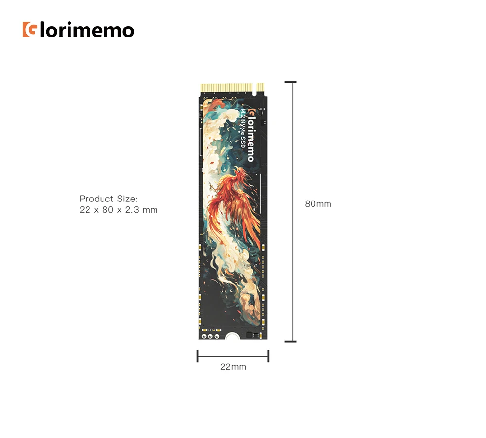 Glorimemo SD M2 512 ГБ SSD Жесткий диск NVMe M.2 2280 PCIe3.0 PCIE 3D TLC NAND Flash Твердотельный для