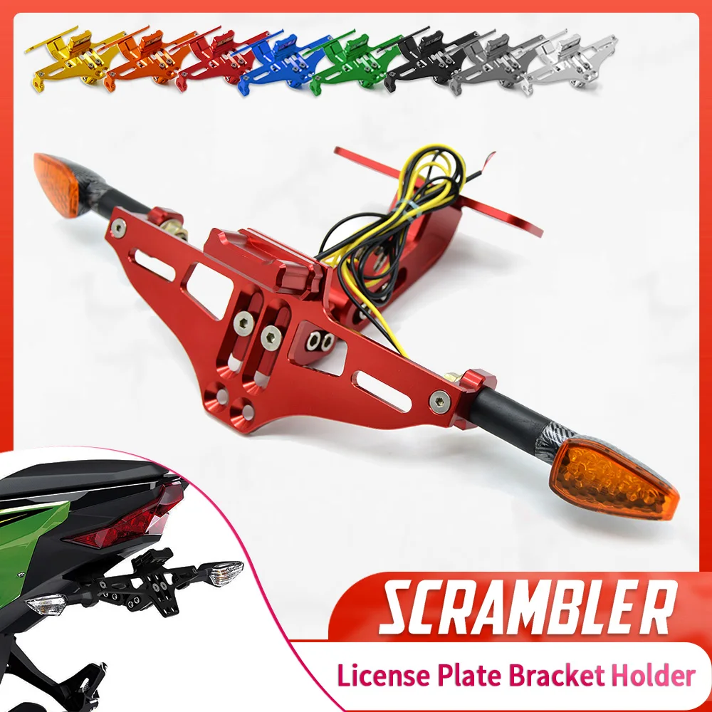 

License Plate Bracket Holder For DUCATI Scrambler all except Cafe Racer 2015- 2017 ScRambleR 2015 2016 SCRAMBLER1100 2018 2019