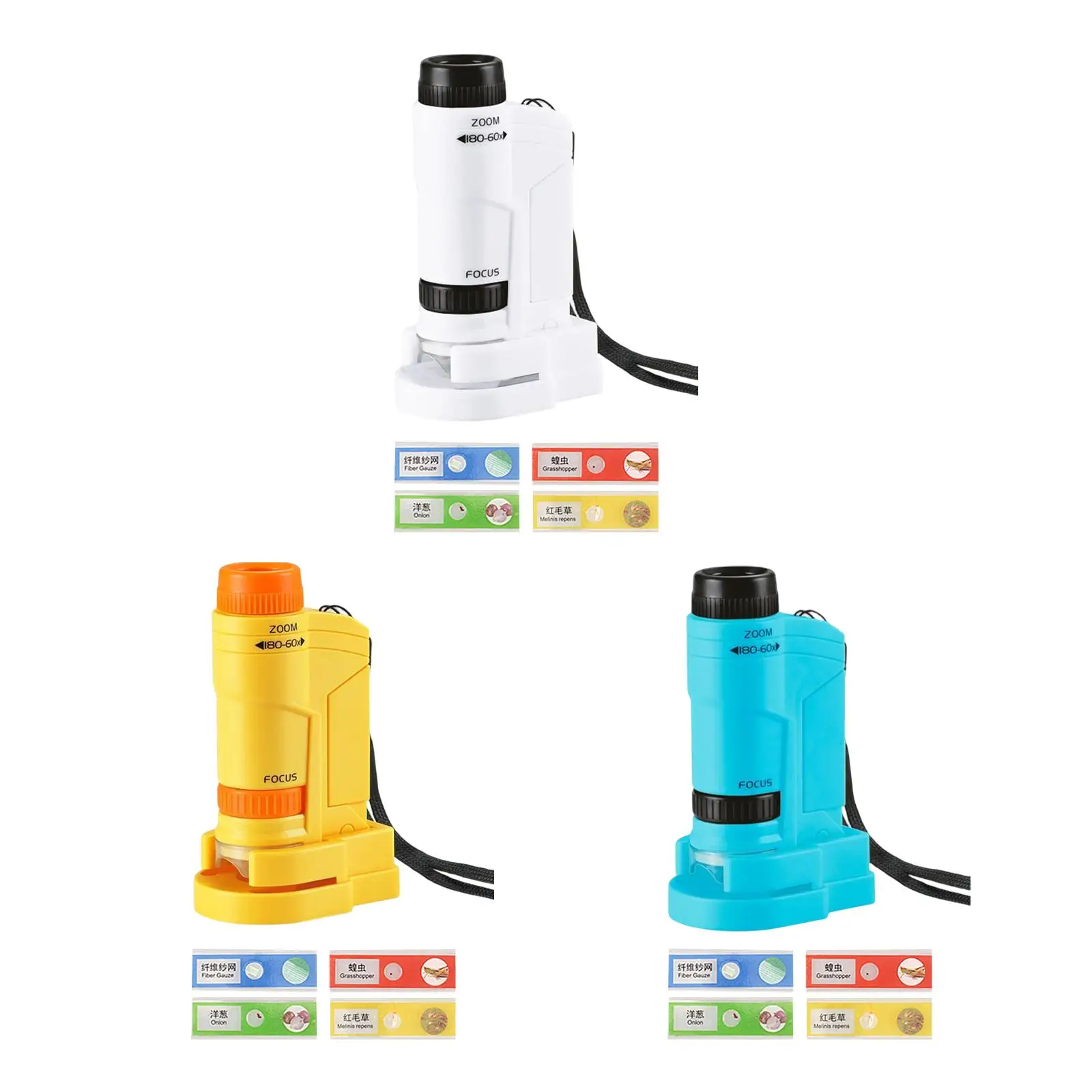 

Ручной детский портативный 60120 образовательная Интерактивная обучение на открытом воздухе с светильник кой Microsc для детей