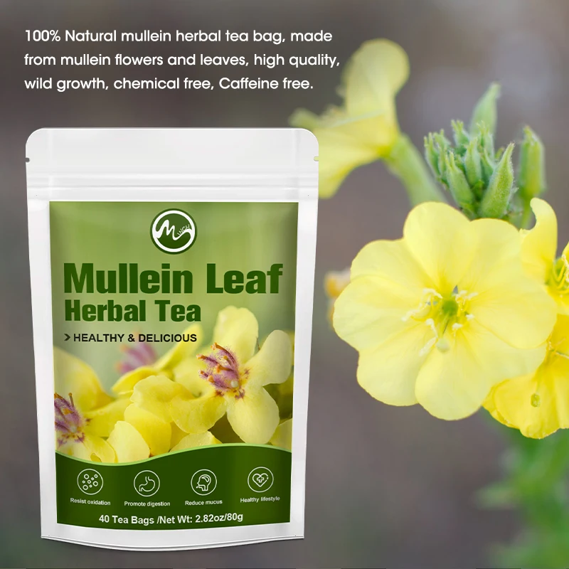 

Minch Herbal Mullein Leaf Set Lung Cleansing Clearing Away Heat and Detoxification Relieve Cough Detoxification Health Care