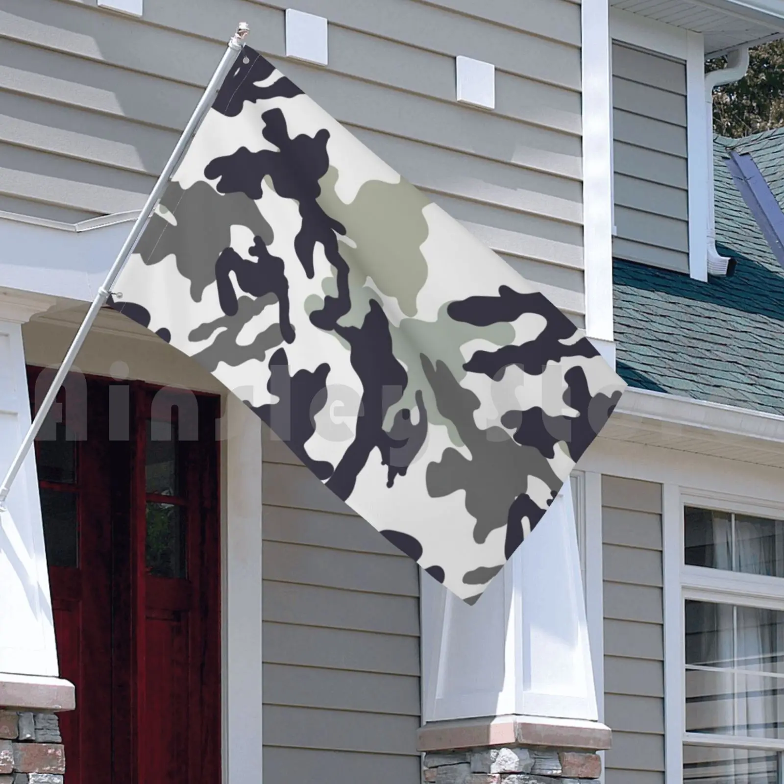 Серый Камуфляжный узор уличный декор флаг автомобиля камуфляжный пейнтбол