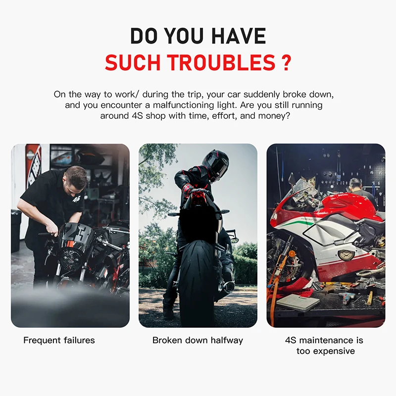 Профессиональный диагностический инструмент для мотоцикла Kawasaki Yamaha Suzuki Honda KTM