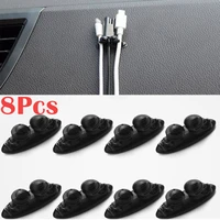 8pcs silicone usb cable organizer one clip three car cable organizer desk neat management clip for mouse headset cable holder