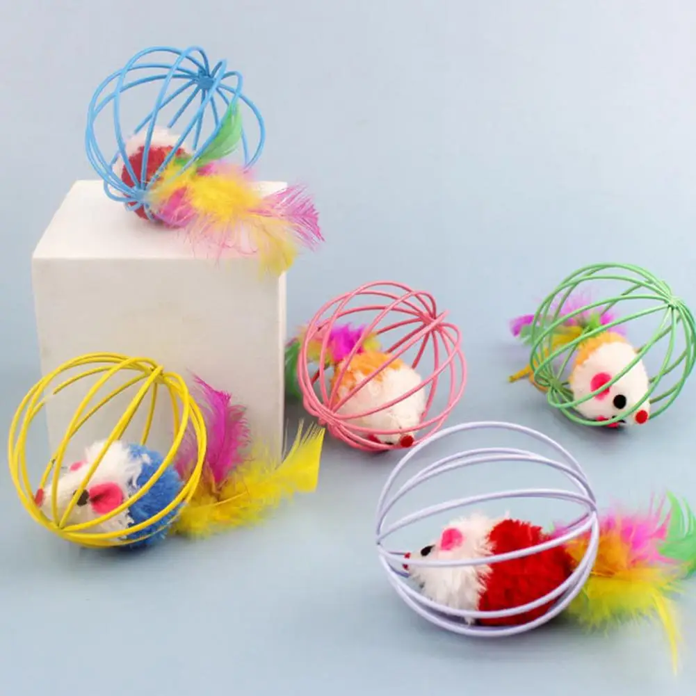 Долговечные игрушки для кошек с защитной клеткой яркая фотография игрушка скуки