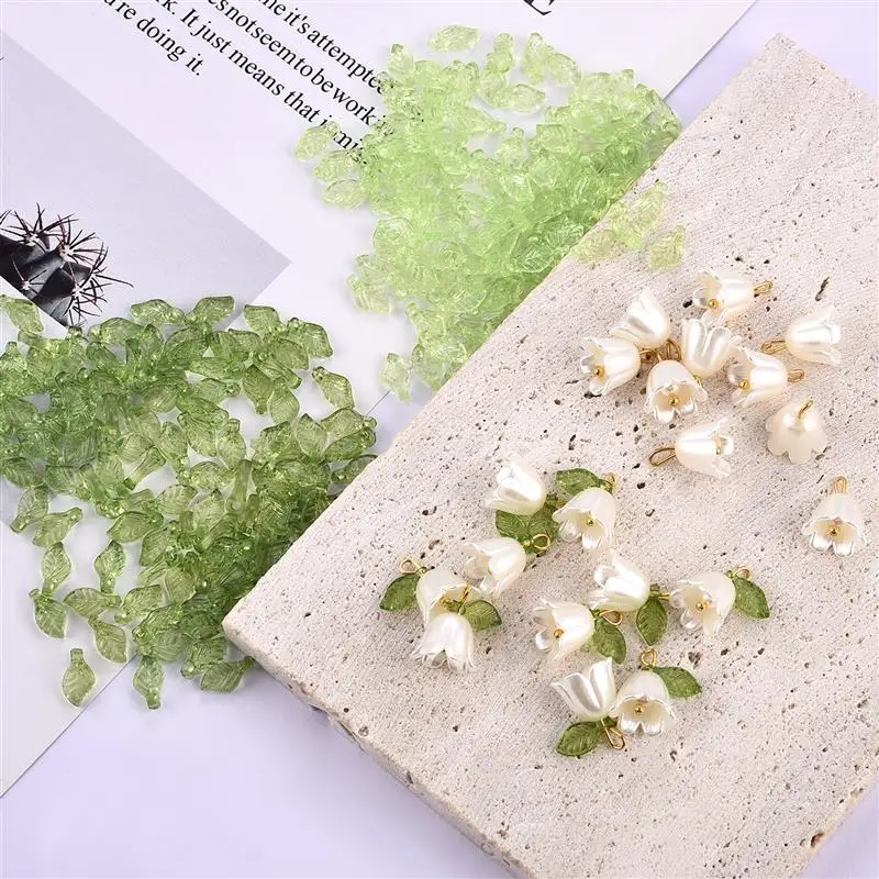 10/100 шт жемчужный колокольчик подвеска в виде орхидеи подвески ювелирное изделие