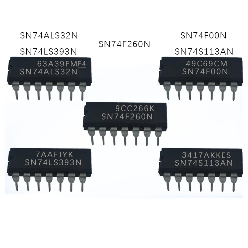 

10PCS New original import SN74ALS00AN SN74ALS02AN SN74ALS05AN SN74ALS33AN SN74ALS35AN SN74ALS04AN 164AN SN74ALS1034N 1035N DIP14
