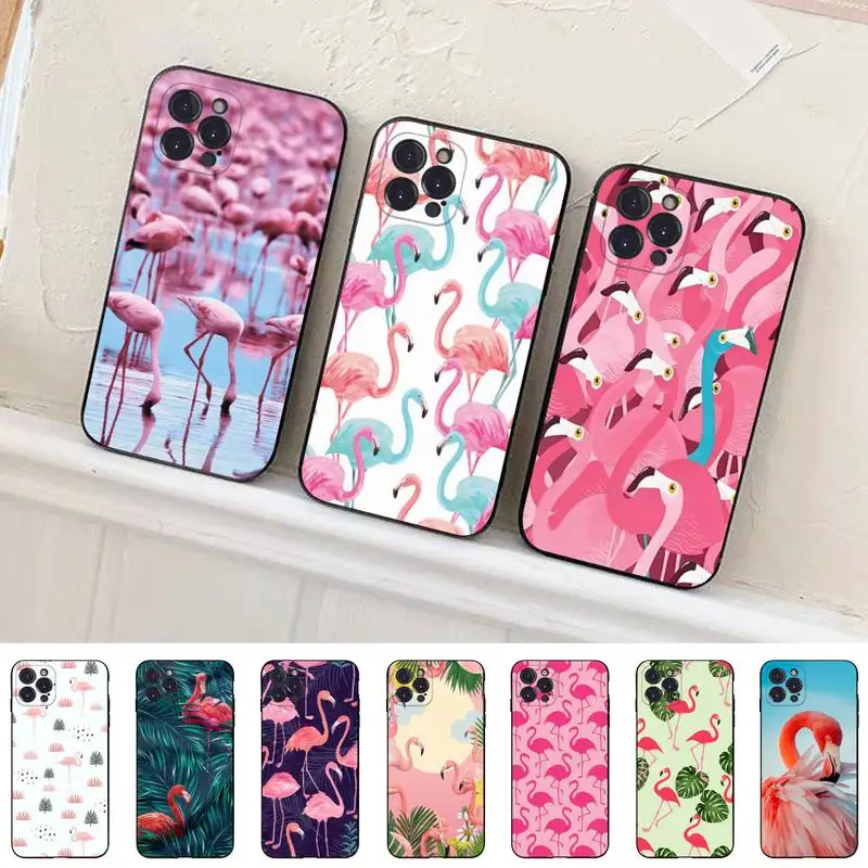 

Flamingo Phone Case For iPhone 14 11 12 13 Mini Pro Max 8 7 6 6S Plus X SE 2020 XR XS Funda Case