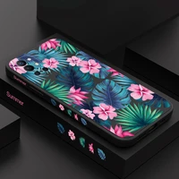 colorful flowers phone case for oneplus 9r 9rt 9 8t 8 7 7t pro 5g liquid silicone cover