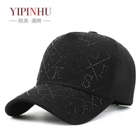 new sek sun hat fashion trend ins classic baseball cap diamond studded personality couple hat men and women go out to play