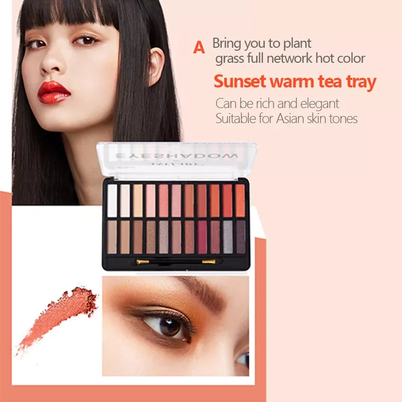 

NEW2023 22 Color Desert Rose Eye Shadow Matte Shimmer Lasting Pigment Eye Shadow Palette Nature Glitter Eye Shadow Powder