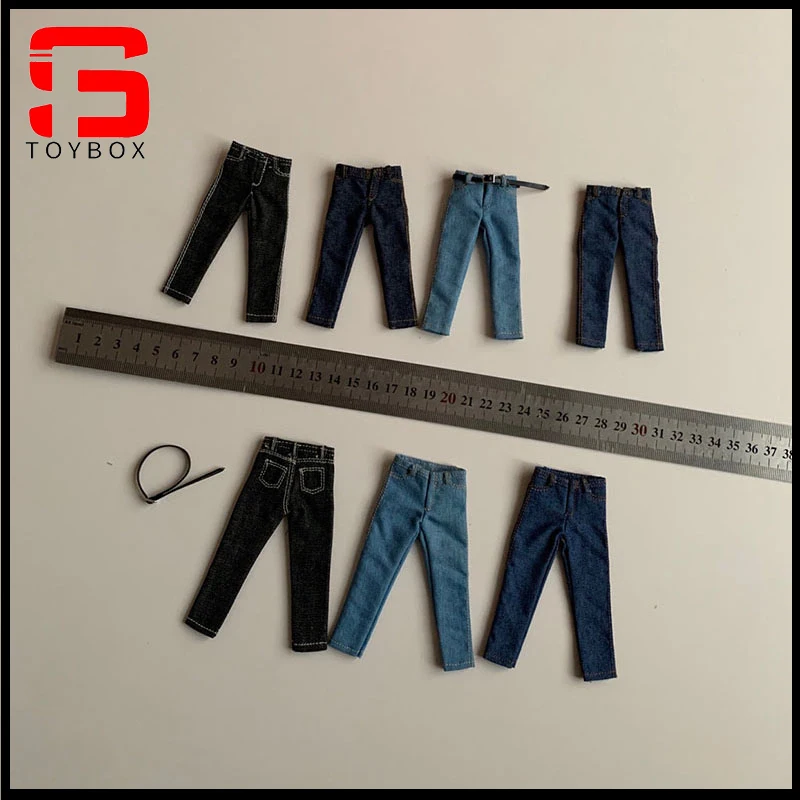 Мужские джинсовые брюки в масштабе 1/12, одежда для модели 12 дюймов TBL TM01A TM02A, экшн-фигурка солдата, кукла тела